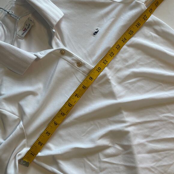 Vineyard Vines Henley Athletic Top Womens Small White Lavender Striped Collar - Picture 8 of 9